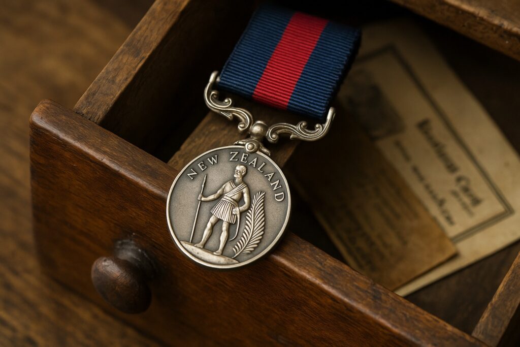 Found in a drawer The NZ war medal that just sold for $18,000