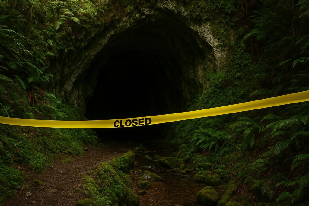 It’s official This North Island cave is closed until further notice – but no one’s told the full story