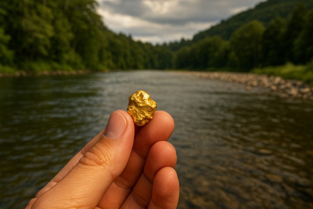 There’s still gold in this South Island river: one Kiwi just proved it