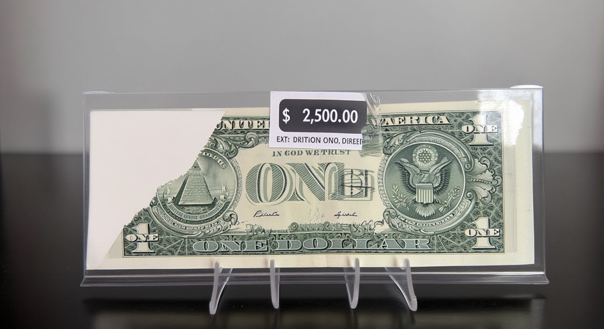 This rare 1 dollar banknote with a misprint could sell for thousands online