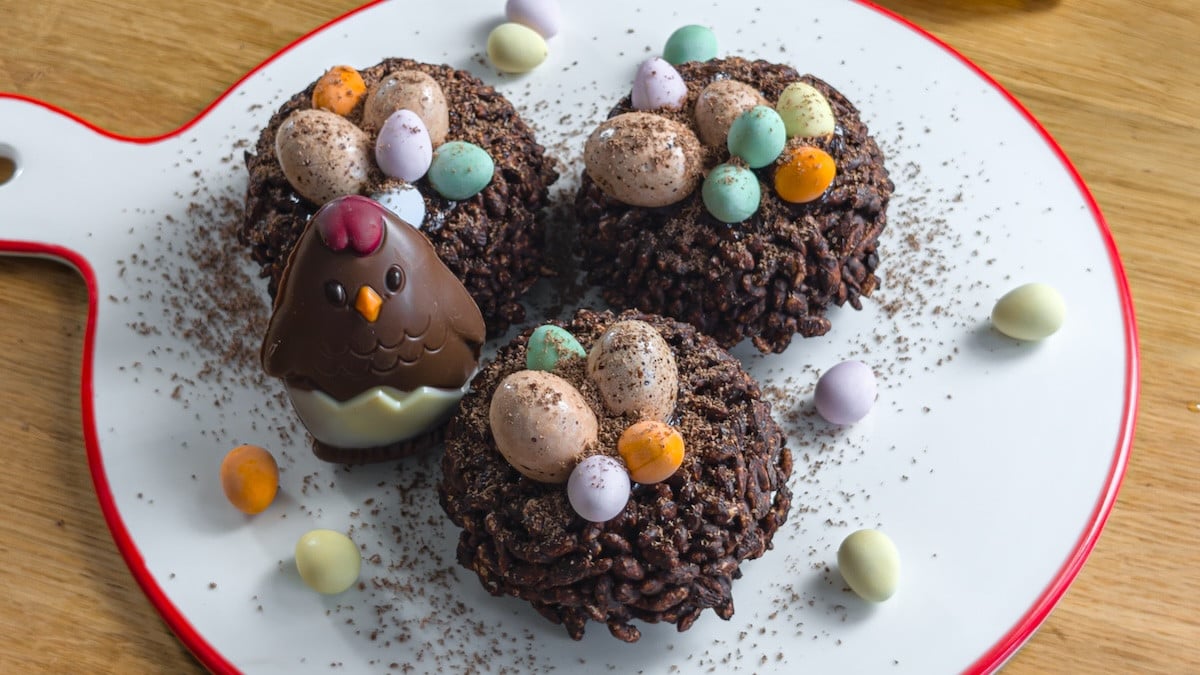Chocolate Puffed Rice Easter Nests: Cute and Delicious