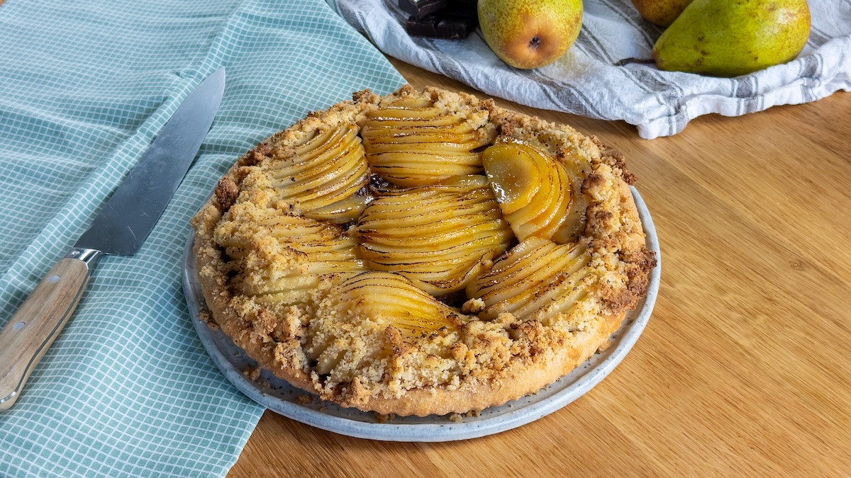 Discover Our Secret Trick to Make Pear and Chocolate Tart Even More Indulgent
