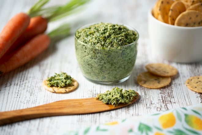 tartinade de fanes de carottes