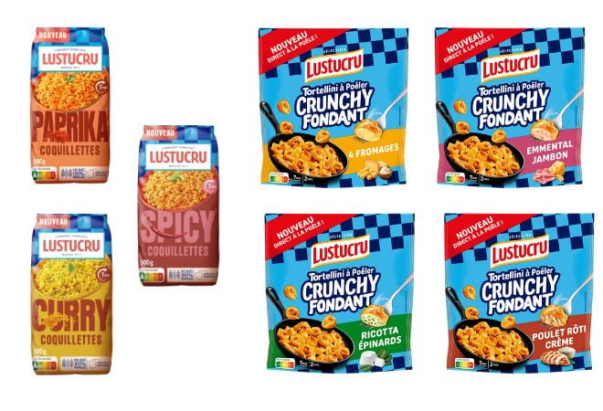 les dernières innovations pâtes Lustucru
