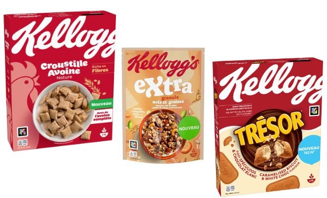 les trois dernières nouveautés céréales Kellogg's