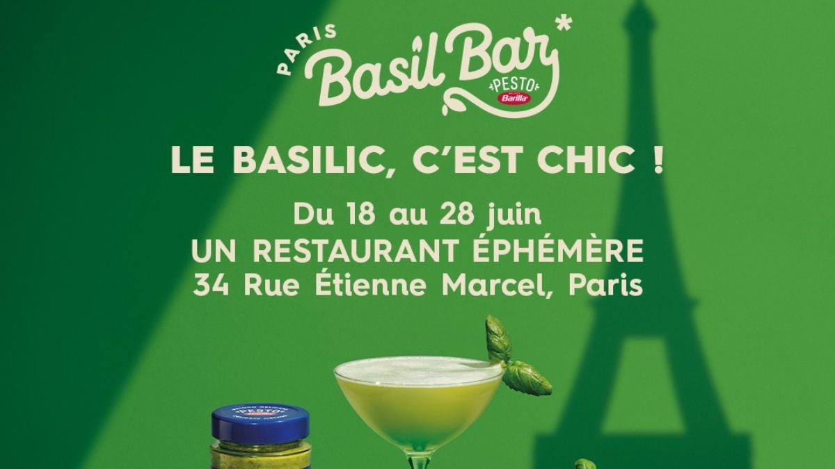 Barilla Opens Basil Bar in Paris: A 100% Pesto Pop-Up Restaurant, June 18–28
