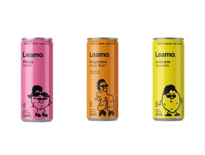 three LEAMO cans