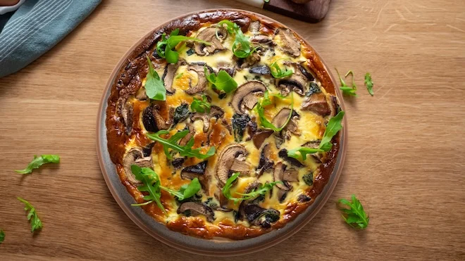 quiche aux champignons