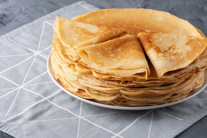 Crêpes moelleuses à la vanille