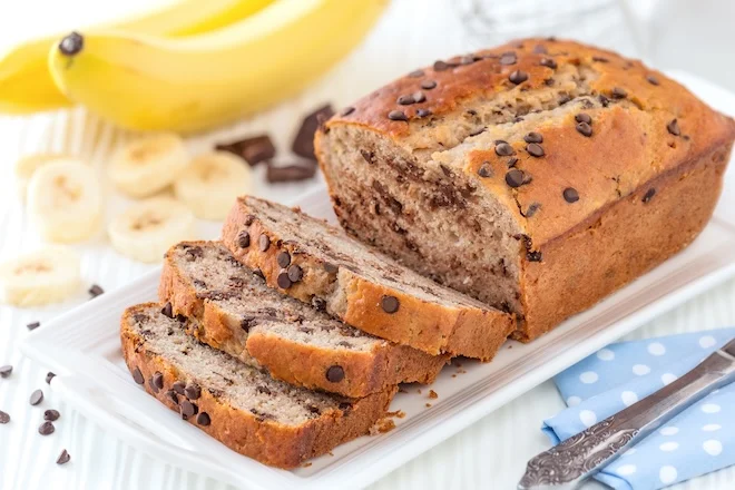 Gâteau au chocolat et à la banane