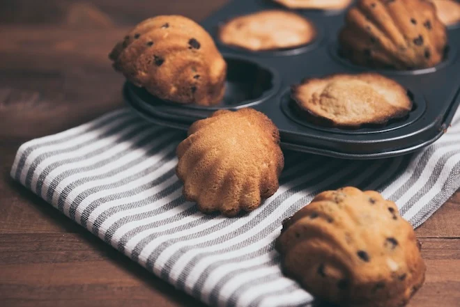 Madeleines aux pépites de chocolat
