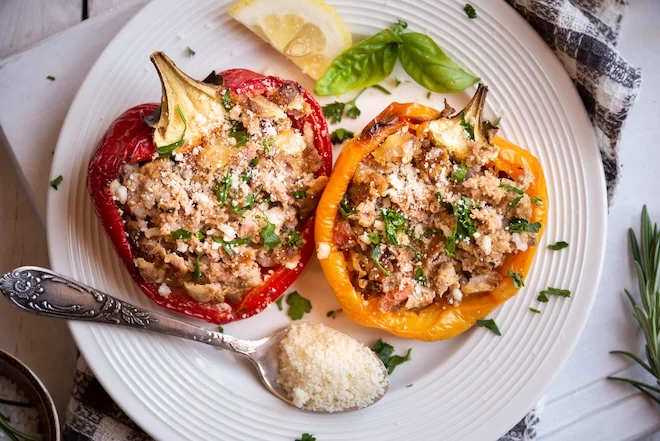 Poivrons farcis au thon