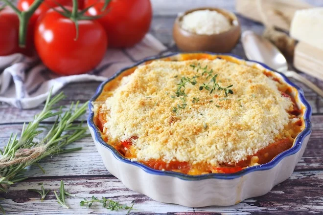 Crumble à la ratatouille
