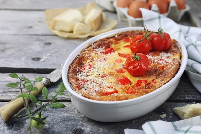 Clafoutis aux légumes d'été