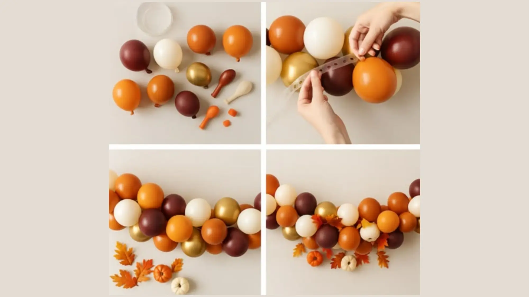 Convierte cualquier rincón en un escenario inolvidable con este arco de globos profesional que combina texturas mate y cromadas con elementos naturales.