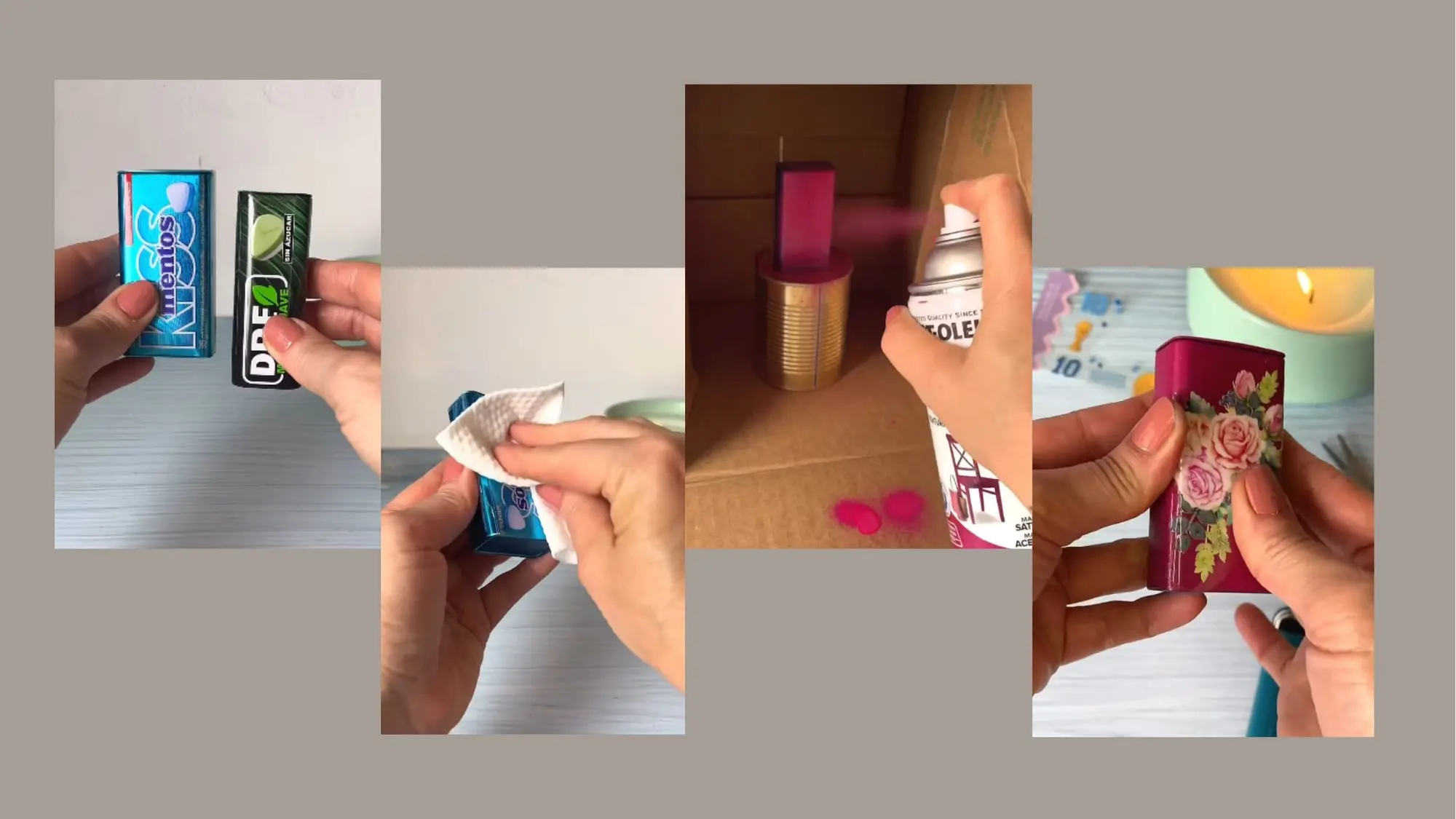 Lija, pinta y decora tus envases metálicos en desuso para crear un accesorio funcional y estético para tu cocina.
