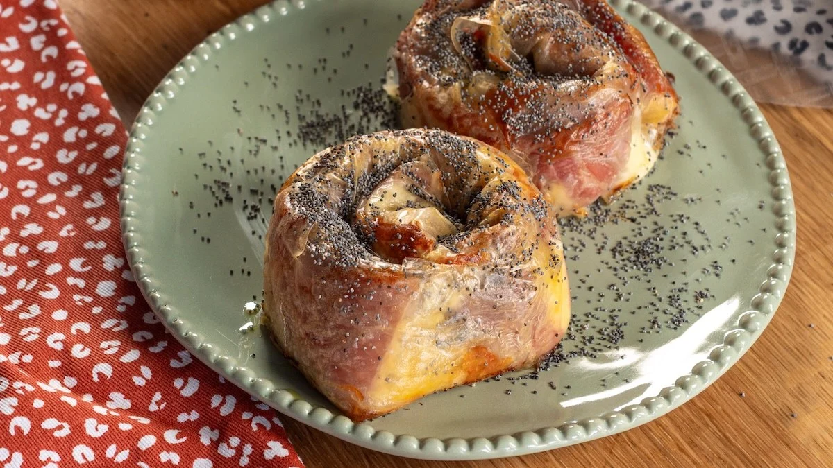 Rice Paper Leftovers? Quick Ham and Cheese Spiral Ready in 15 Minutes